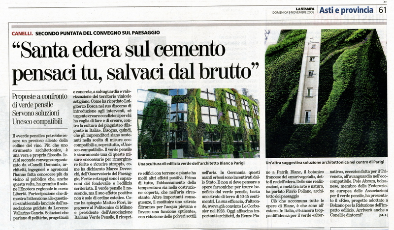 La Stampa (Domenica 9 novembre 2008)
