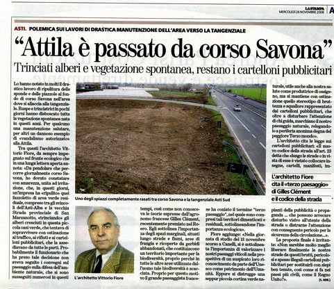  La Stampa (Mercoledì 26 novembre 2008) - Arch. Vittorio Fiore