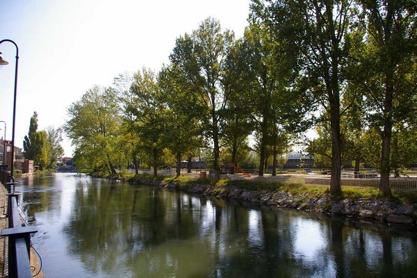 Veduta di Aguilar de Campoo in Spagna.