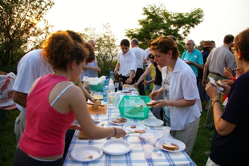 Buffet offerto dalla Proloco di Montechiaro d'Asti.