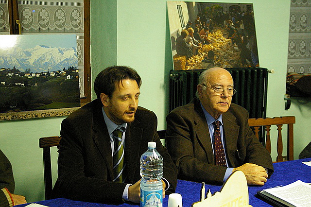 Relazione del Dott. Luca Chiusano della Proloco di Antignano su "Salvaguardia del paesaggio e valorizzazione delle produzioni tipiche locali (Foto Enrico Griseri).