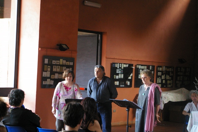 Milena Audenino, Alessandra Silvano, Guido Giovanella in "Ascolta la voce del fiume"