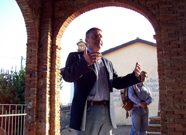 Riflessione sul tema delle trasformazioni del paesaggio agrario da parte del Dott. Giorgio Musso (Foto di Francesco Devecchi).