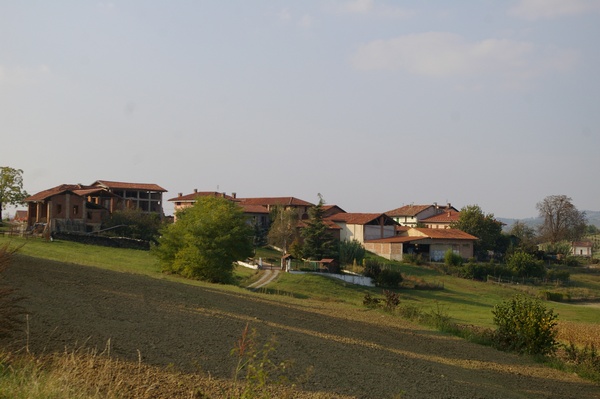 Suggestivo paesaggio agrario a Morialdo nel comune di Castelnuovo Don Bosco.