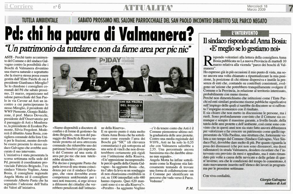 Il Corriere di Asti - Mercoledì 18 marzo 2009