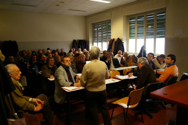 Pubblico presente in sala in occasione dell'Assemblea generale dell'Osservatorio del Paesasggio.