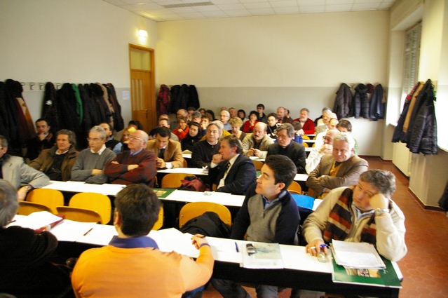 Pubblico presente in sala in occasione dell'Assemblea generale dell'Osservatorio del Paesasggio.