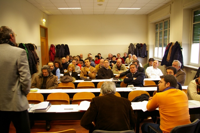 Pubblico presente in sala in occasione dell'Assemblea generale dell'Osservatorio del Paesasggio.