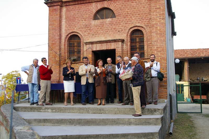 Premiazione dei vincitori del Concorso di Pittura "Dipingiamo le nostre colline". Nella foto tra i presenti il Sindaco Silvana Bruna di Passerano Marmorito, l