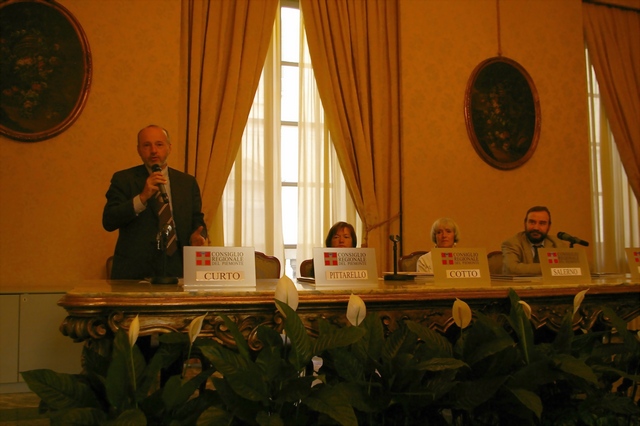Relazione del Prof. Guido Curto (Direttore dell'Accademia Albertina di Belle Arti di Torino) (Foto Sabrina Toppino).