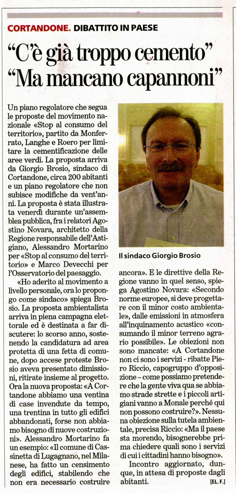 La Stampa (domenica 12 aprile 2009)