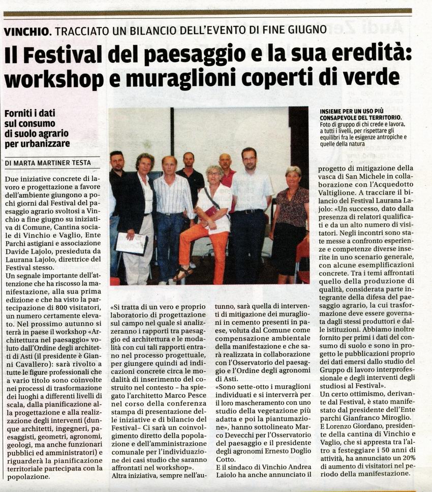 Rassegna stampa Festival del paesaggio agrario - La Nuova Provincia (venerdì 10 luglio 2009).jpg