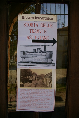 Veduta della Mostra "Quando ad Asti c era il Tramway" a cura di Renato Siniogaglia e Mario Bruno.