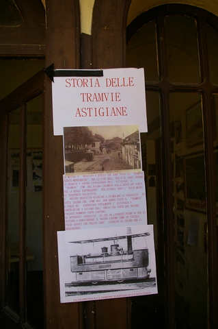 Veduta della Mostra "Quando ad Asti c era il Tramway" a cura di Renato Siniogaglia e Mario Bruno.