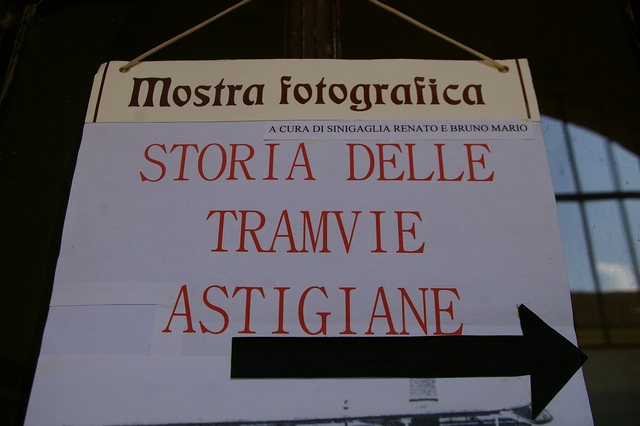 Veduta della Mostra "Quando ad Asti c era il Tramway" a cura di Renato Siniogaglia e Mario Bruno.