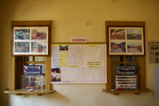 Veduta della Mostra "Quando ad Asti c era il Tramway" a cura di Renato Siniogaglia e Mario Bruno.