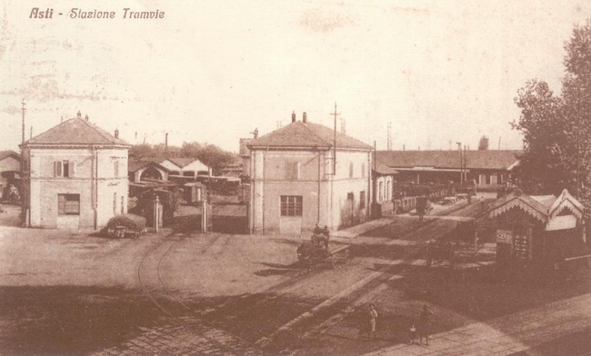 Veduta storica della Stazione della Tramvie astigiane (Foto Renato Sinigaglia).