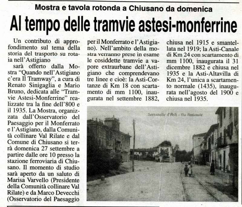 Gazzetta d'Asti (Venerdì 25 settembre 2009)
