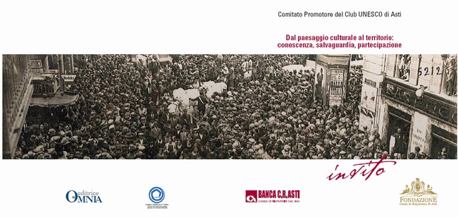 Depliant di Invito alla presentazione del Volume "Il paesaggio culturale astigiano. La festa".
