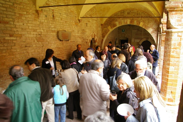 Buffet offerto al termine del Concerto nel Chiostro della Canonica di Vezzolano.