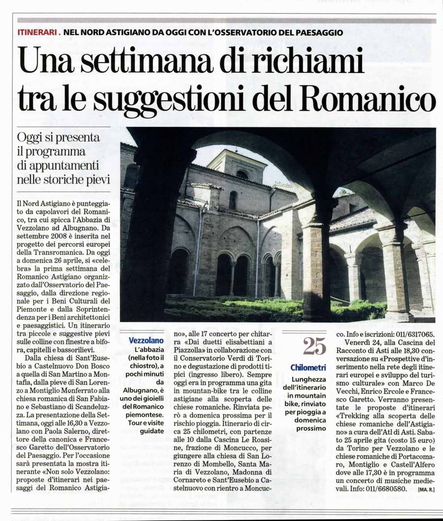 La Stampa (domenica 19 aprile 2009)