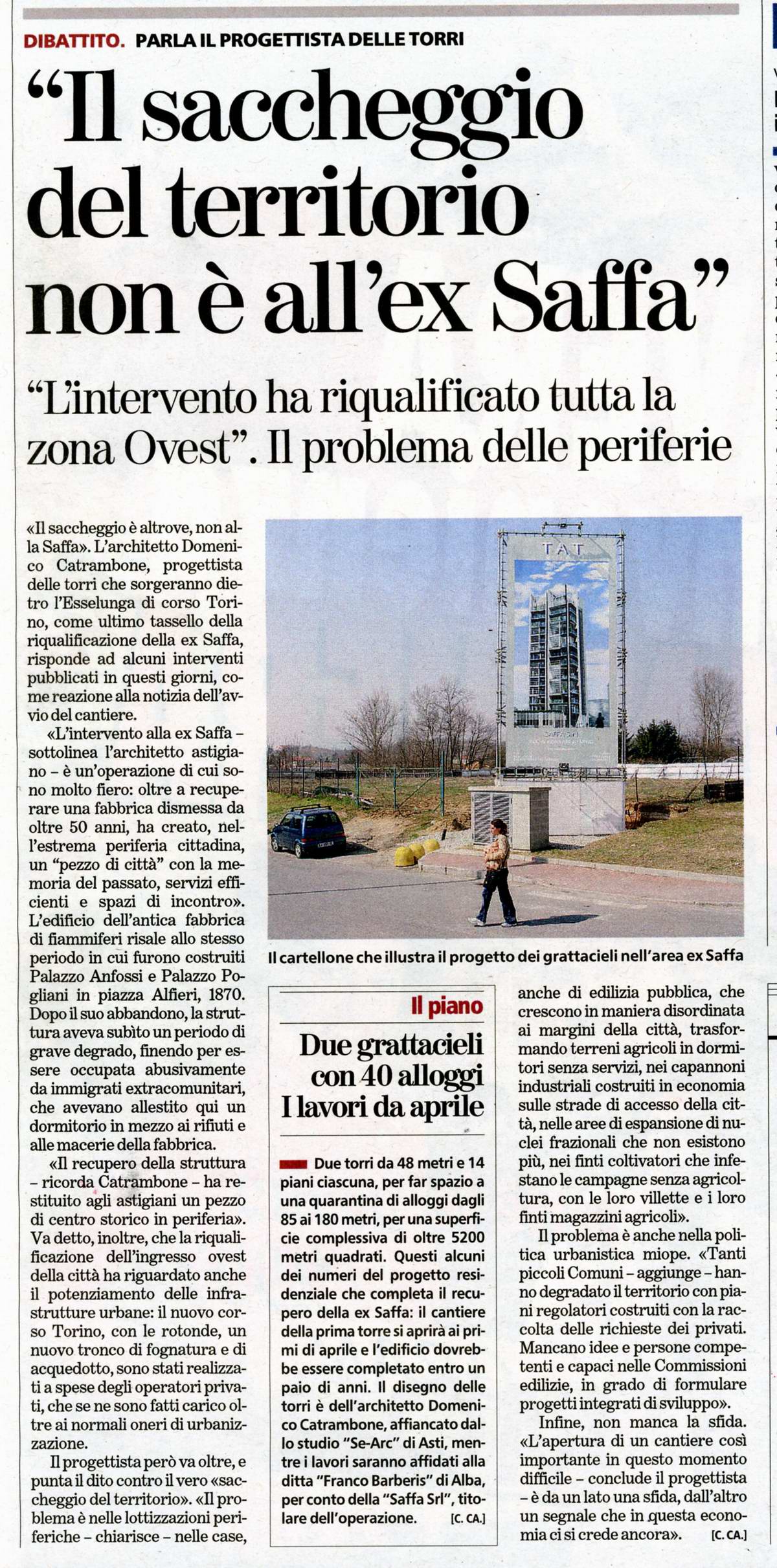 La Stampa (Venerdì 20 marzo 2009)