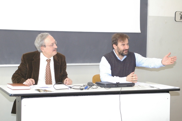 Contributo alla discussione da parte di Marco Devecchi. Nella foto il Presidente dell` Assemblea, il Prof. Renato Bordone (Foto Paola Grassi).