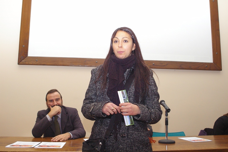 Saluto di Ylenia Carlucci (Presidente Pro Loco Castelnuovo don Bosco) [Foto di Isotta Meliga].