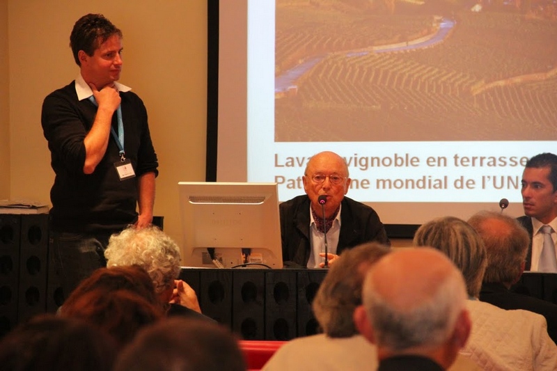 Relazione da parte del Dott. Emanuel  Estoppey, Direttore del sito Unesco del Lavaux [Foto Renato Grimaldi].