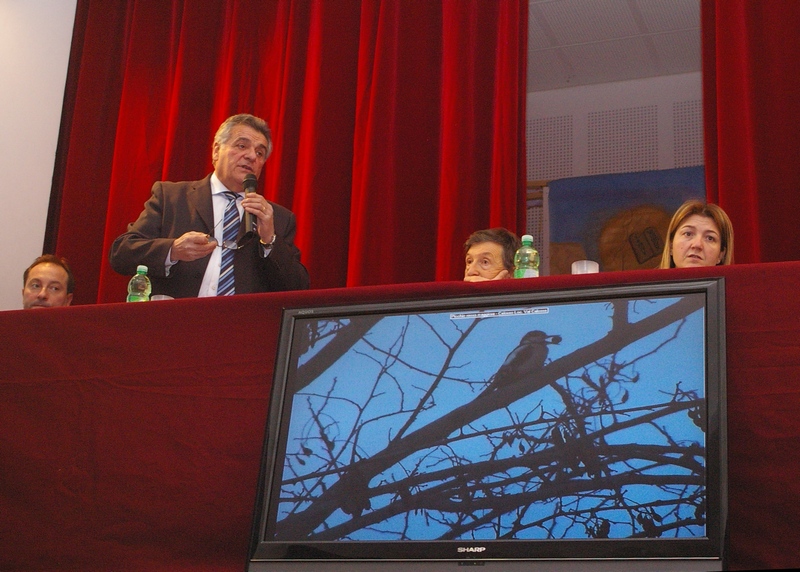 Saluto del Presidente della Comunità collinare "Tra Langa e Monferrato", Dott. Giovanni Borriero [Foto Francesco Devecchi].