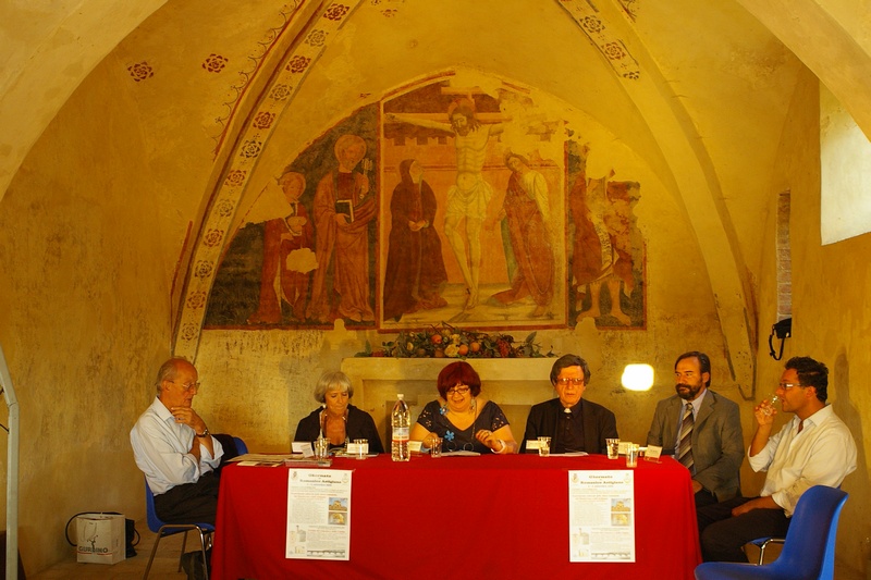 Tavolo dei Relatori al Convegno su "Il patrimonio culturale delle chiese romaniche del Monferrato e dell