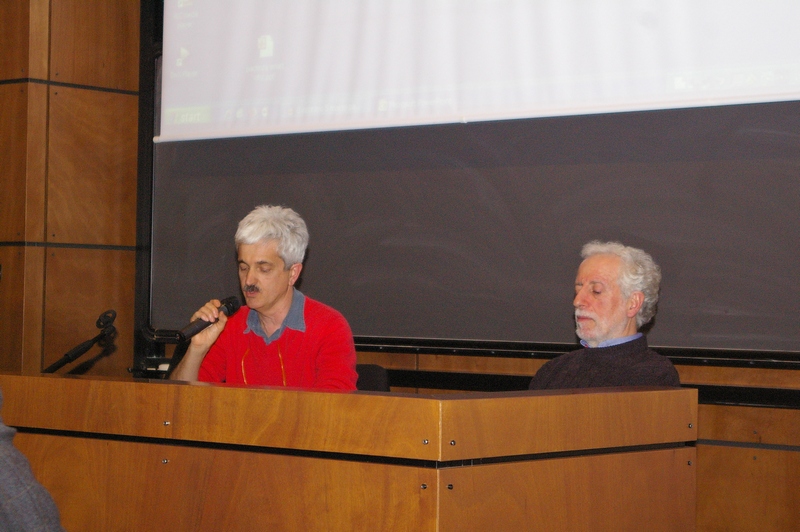 Contributo di approfondimento del Dott. Giuseppe Castelnuovo, di Legambiente. Nella foto (dx) il Moderatore del Convegno, il Prof. Carlo Marini dell Ecoistituto di Piacenza