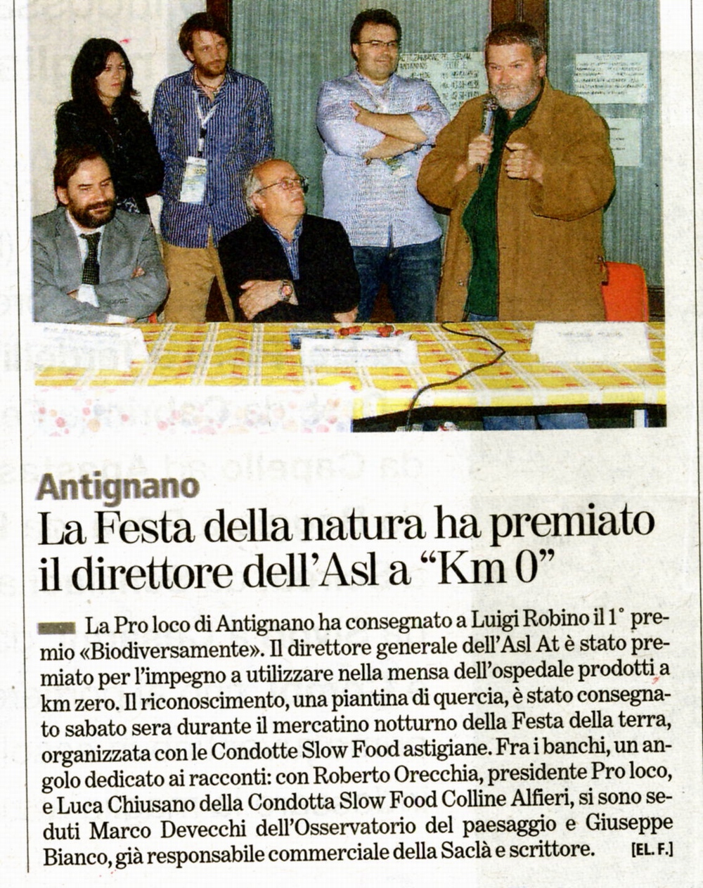 Rassegna stampa della Festa della Natura (Antignano 29 maggio 2010) - La Stampa (martedì 1 giugno 2010)