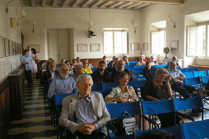 Pubblico presente in sala in occasione della Tavola rotonda su "Langhe, Roero, Monferrato, una candidatura per l UNESCO", organizzata dalla Società Geografica Italiana.