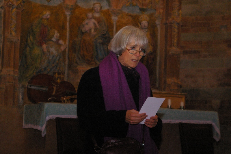 Presentazione del Concerto "Poi che volse la mia stella" da parte dell Arch. Paola Salerno, Direttore per la Soprintendenza della Canonica di Santa Maria di Vezzolano.