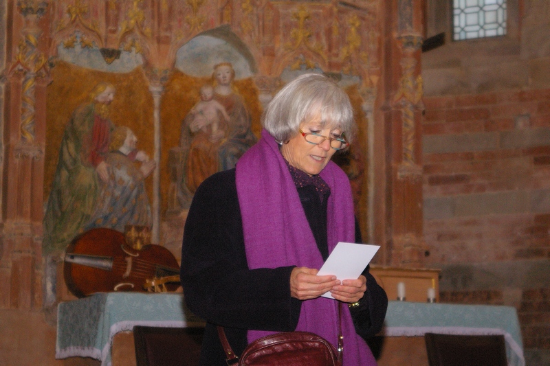 Presentazione del Concerto "Poi che volse la mia stella" da parte dell Arch. Paola Salerno, Direttore per la Soprintendenza della Canonica di Santa Maria di Vezzolano.