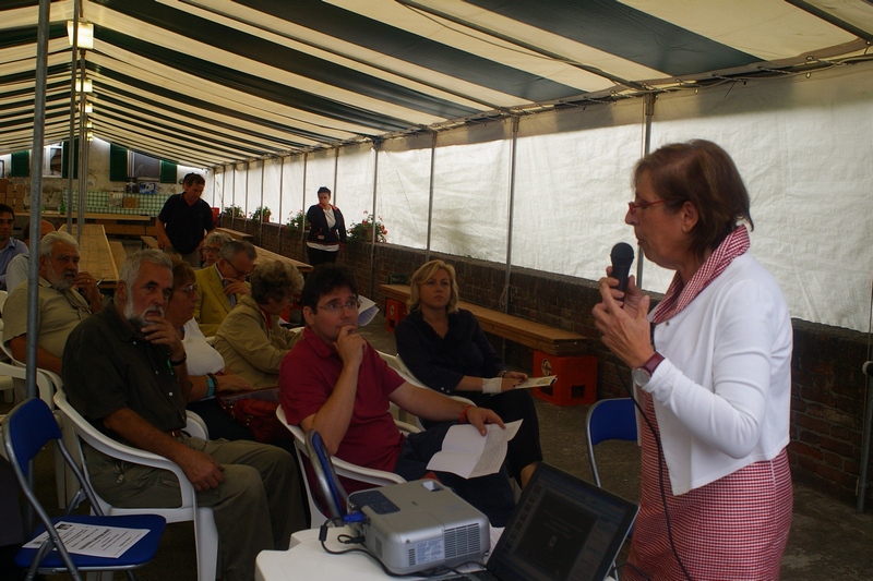 Introduzione del Sindaco di Passerano Marmorito, Dott.ssa Silvana Bruna [Foto di Franco  Correggia].