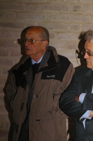 Nella foto: a (sx) Ing. Francesco Garetto, Referente del Progetto Transromanica per l Osservatorio del Paesaggio per il Monferrato e l Astigiano .