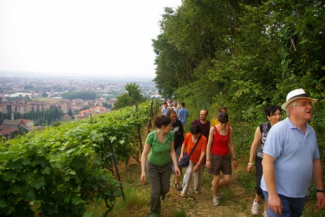 Partecipanti alla camminata.